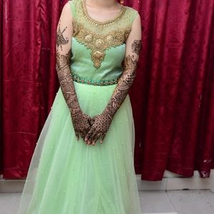 Party gown (parrot green)